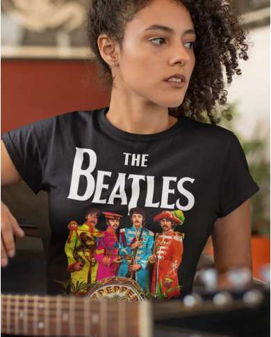 Camiseta Estampada The Beatles Lonely Hearts 🤟 Calidad Premium
