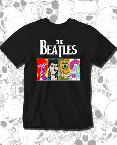 Camiseta Estampada The Beatles Color 🤟 Calidad Premium