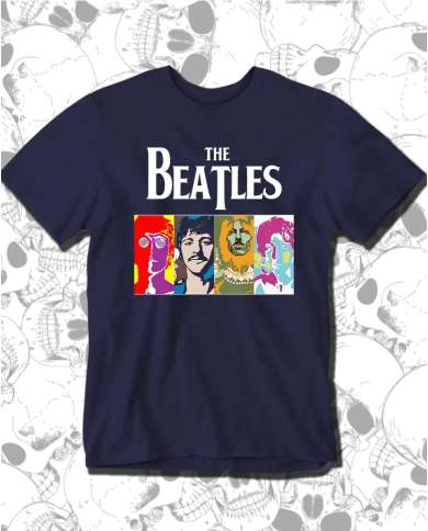 Camiseta Estampada The Beatles Color 🤟 Calidad Premium