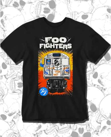Camiseta Estampada Foo Fighters Poster 🤟 Calidad Premium