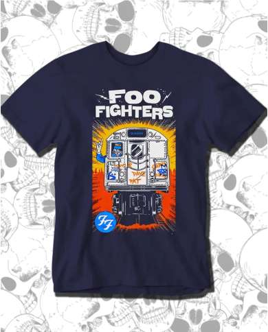 Camiseta Estampada Foo Fighters Poster 🤟 Calidad Premium