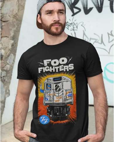 Camiseta Estampada Foo Fighters Poster 🤟 Calidad Premium