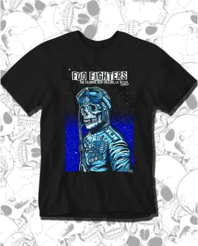 Camiseta Estampada Foo Fighters New Orleans Poster 🤟 Calidad Premium