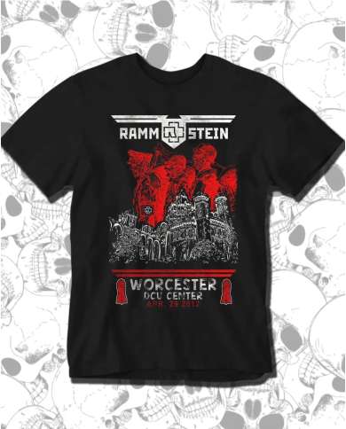 Camiseta Estampada Rammstein Poster 🤟 Calidad Premium