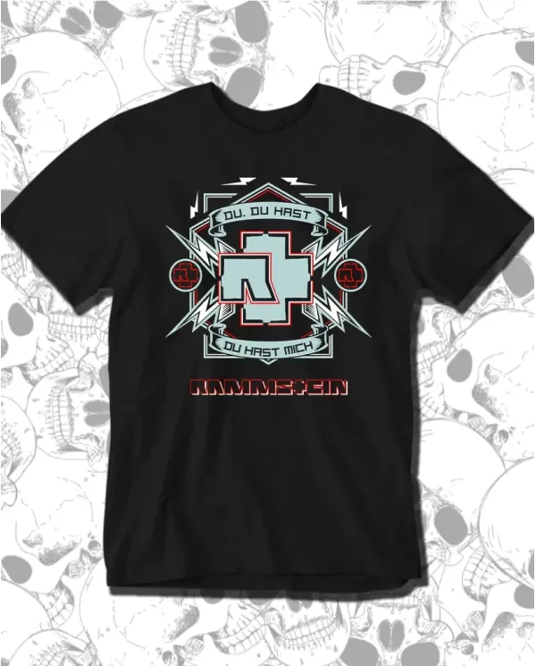 Camiseta Estampada Rammstein Du Hast 🤟 Calidad Premium
