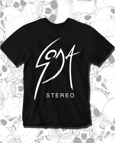 Camiseta Estampada Soda Stereo Logo 🤟 Calidad Premium
