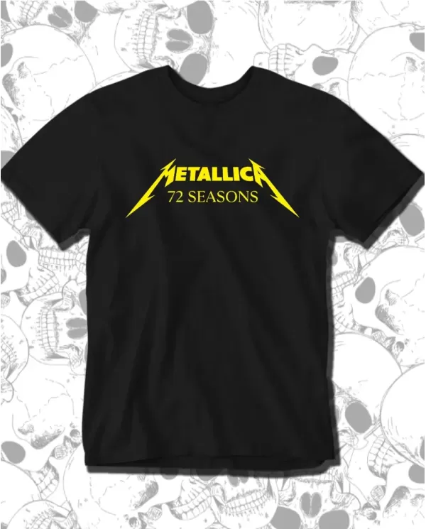 Camiseta Estampada Metallica 72 Seasons 🤟 Calidad Premium