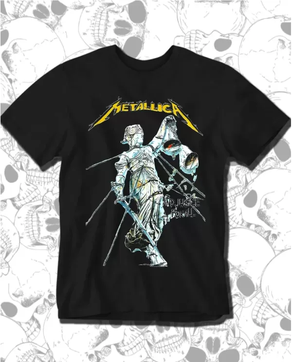 Camiseta Estampada Metallica And Justice For All 02 🤟 Calidad Premium