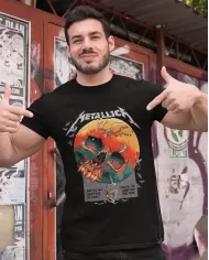 Camiseta Estampada Metallica Die As You Suffer 🤟 Calidad Premium