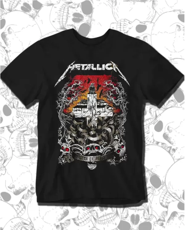 Camiseta Estampada Metallica Master of Puppets 🤟 Calidad Premium