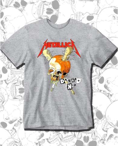 Camiseta Estampada Metallica Skull 02 🤟 Calidad Premium