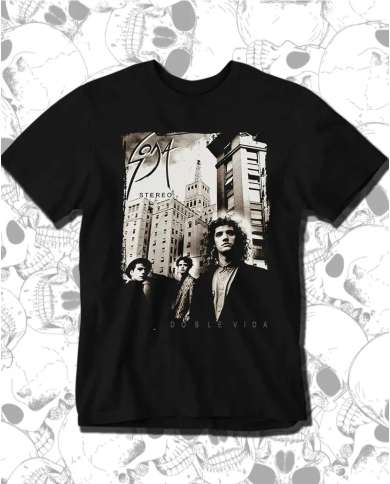 Camiseta Estampada Soda Stereo Doble Vida 🤟 Calidad Premium