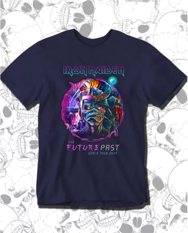 Camiseta Estampada Iron Maiden Future Past Tour 🤟 Calidad Premium
