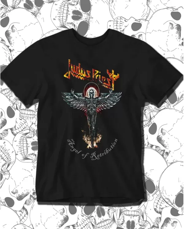 Camiseta Estampada Judas Priest Angel of Retribution 🤟 Calidad Premium