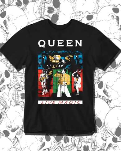 Camiseta Estampada Queen Live Magic 🤟 Calidad Premium