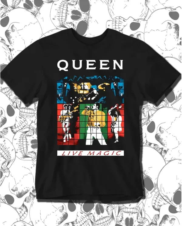 Camiseta Estampada Queen Live Magic 🤟 Calidad Premium