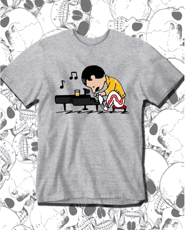 Camiseta Estampada Queen Freddie Mercury Snoopy 🤟 Calidad Premium