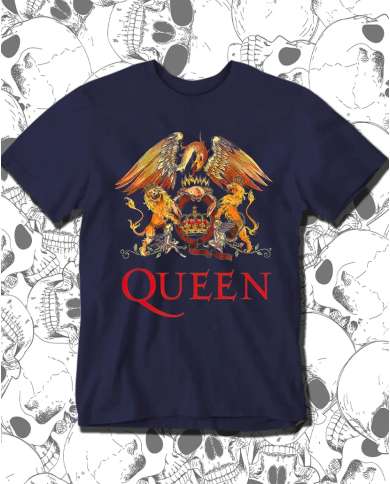 Camiseta Estampada Queen Logo Color 🤟 Calidad Premium