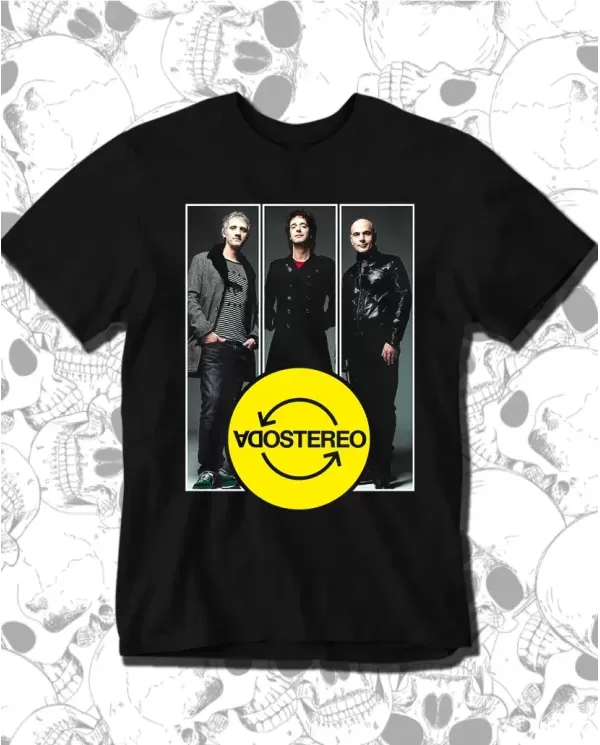 Camiseta Estampada Soda Stereo Poster 🤟 Calidad Premium