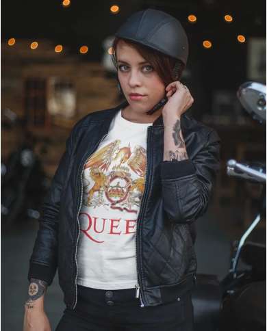 Camiseta Estampada Queen Logo Color 🤟 Calidad Premium