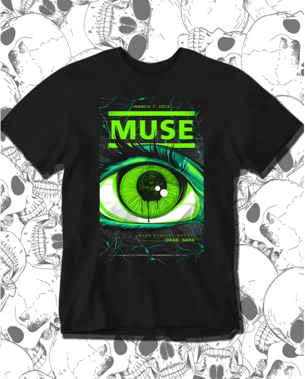 Camiseta Estampada Muse Poster 🤟 Calidad Premium