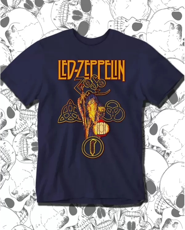 Camiseta Estampada Led Zeppelin Poster 02 🤟 Calidad Premium