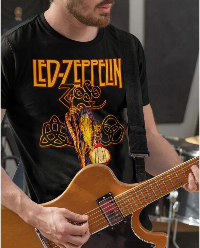 Camiseta Estampada Led Zeppelin Poster 02 🤟 Calidad Premium