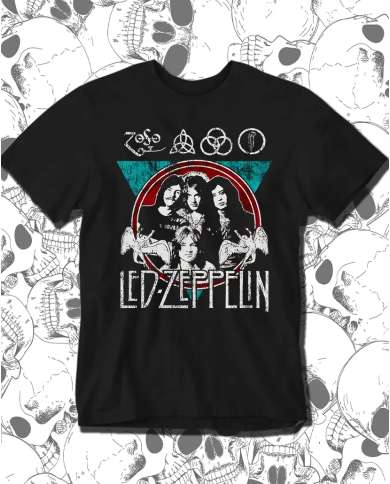 Camiseta Estampada Led Zeppelin Poster 🤟 Calidad Premium
