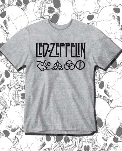 Camiseta Estampada Led Zeppelin Logo 🤟 Calidad Premium