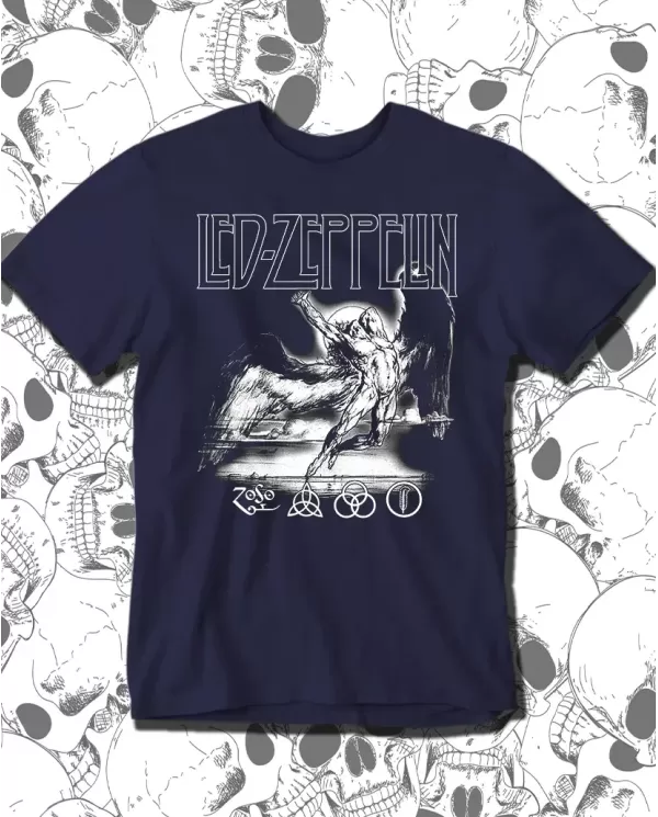 Camiseta Estampada Led Zeppelin Angel 03 🤟 Calidad Premium