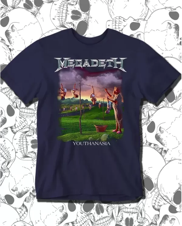 Camiseta Estampada Megadeth Youthanasia 🤟 Calidad Premium