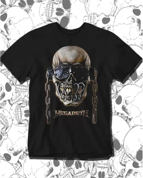 Camiseta Estampada Megadeth Skull 🤟 Calidad Premium