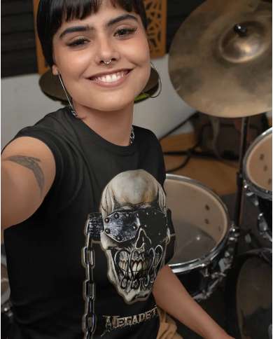 Camiseta Estampada Megadeth Skull 🤟 Calidad Premium