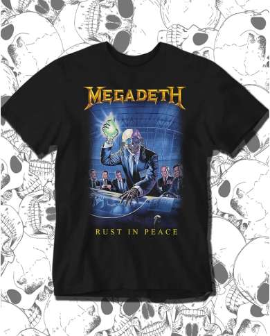 Camiseta Estampada Megadeth Rust In Peace 🤟 Calidad Premium