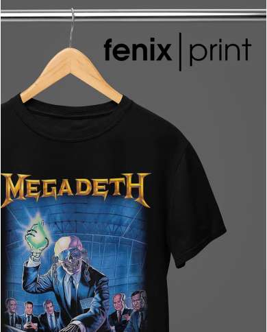 Camiseta Estampada Megadeth Rust In Peace 🤟 Calidad Premium