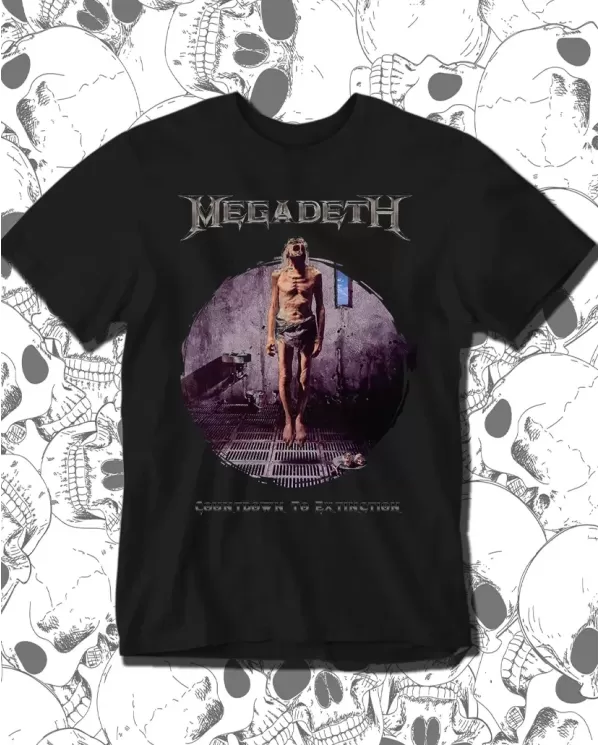Camiseta Estampada Megadeth Countdown to Extinction 🤟 Calidad Premium