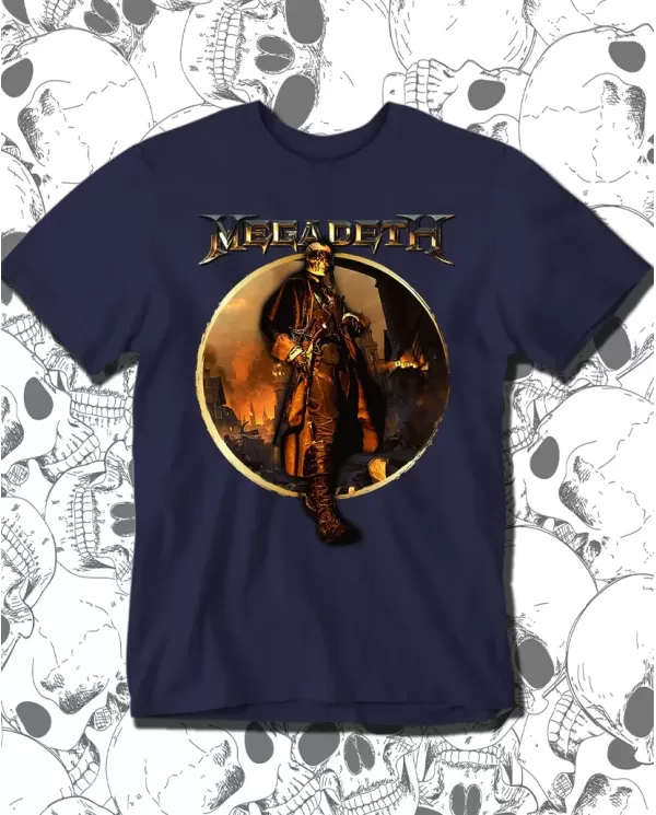 Camiseta Estampada Megadeth Crush The World Tour 🤟 Calidad Premium