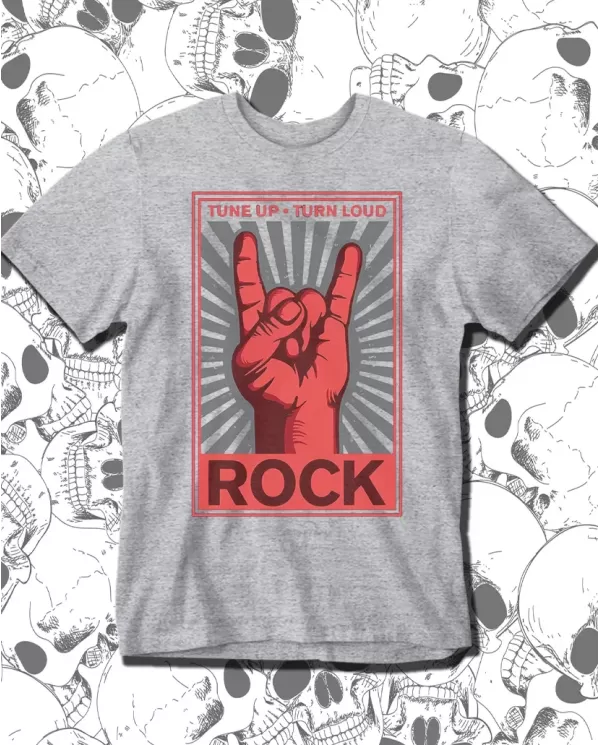 Camiseta Estampada Rock Tune Up 🤟 Calidad Premium