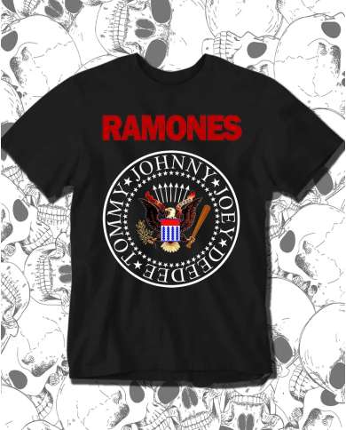 Camiseta Estampada Ramones Color 🤟 Calidad Premium
