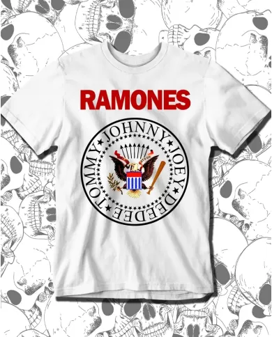 Camiseta Estampada Ramones Color 🤟 Calidad Premium