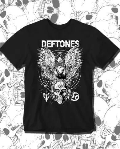 Camiseta Estampada Deftones Skull 🤟 Calidad Premium