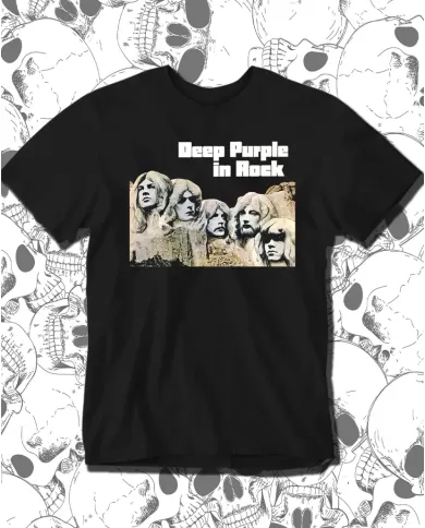 Camiseta Estampada Deep Purple In Rock 🤟 Calidad Premium