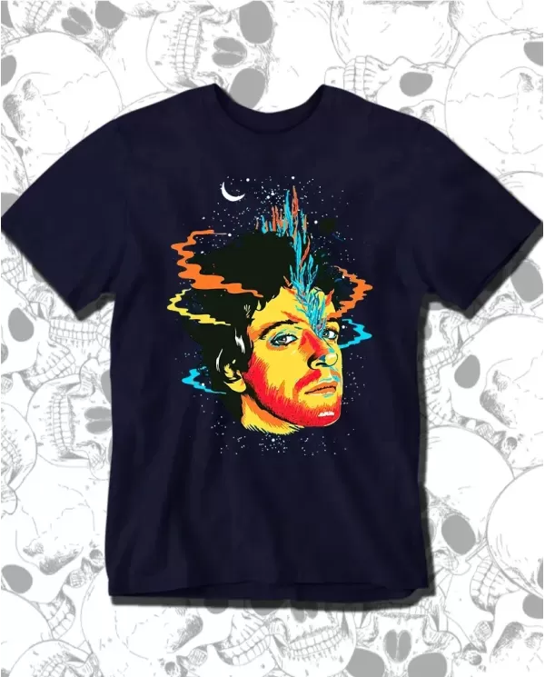Camiseta Estampada Gustavo Cerati Moon 🤟 Calidad Premium