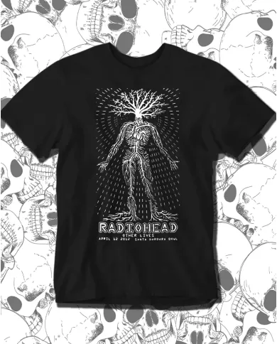 Camiseta Estampada Radiohead Poster 🤟 Calidad Premium