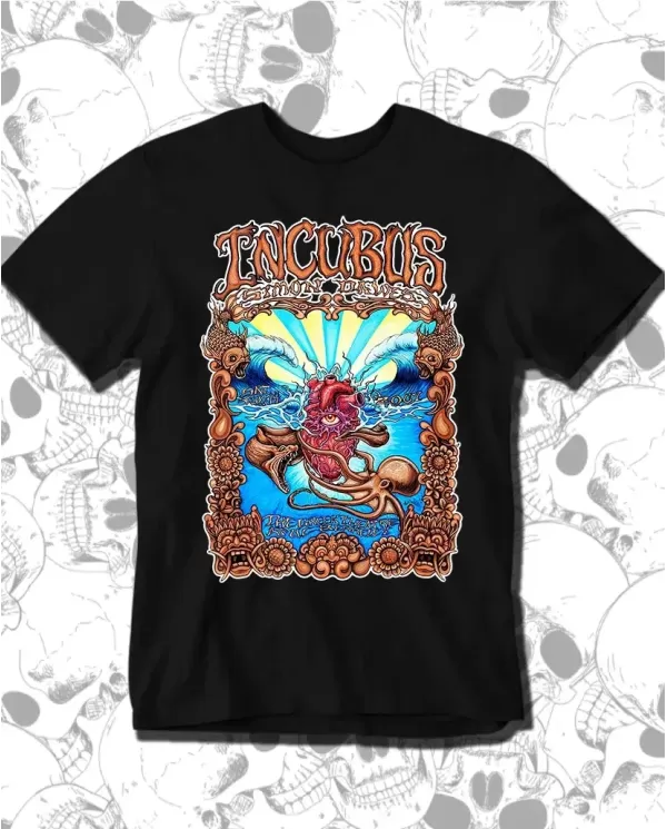 Camiseta Estampada Incubus Heart 🤟 Calidad Premium