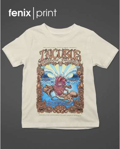 Camiseta Estampada Incubus Heart 🤟 Calidad Premium