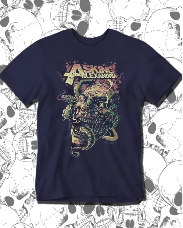 Camiseta Estampada Asking Alexandria Poster 🤟 Calidad Premium