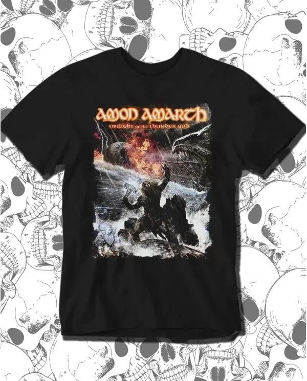 Camiseta Estampada Amon Amarth Twitight Of The Thunder God 🤟 Calidad Premium
