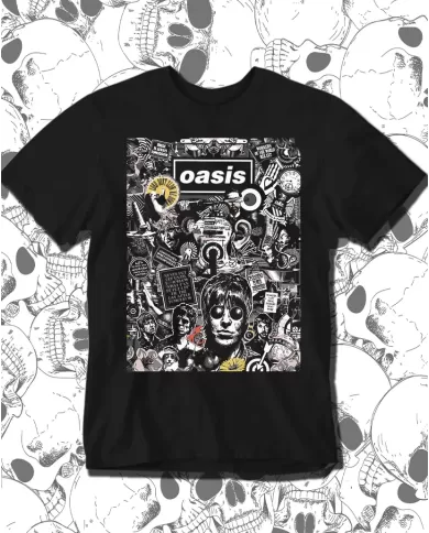 Camiseta Estampada Oasis Poster 🤟 Calidad Premium
