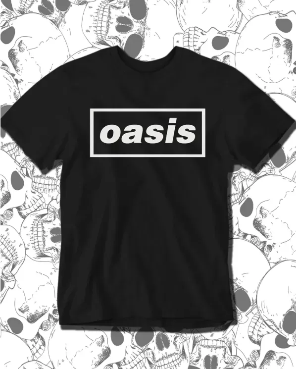 Camiseta Estampada Oasis Logo 🤟 Calidad Premium